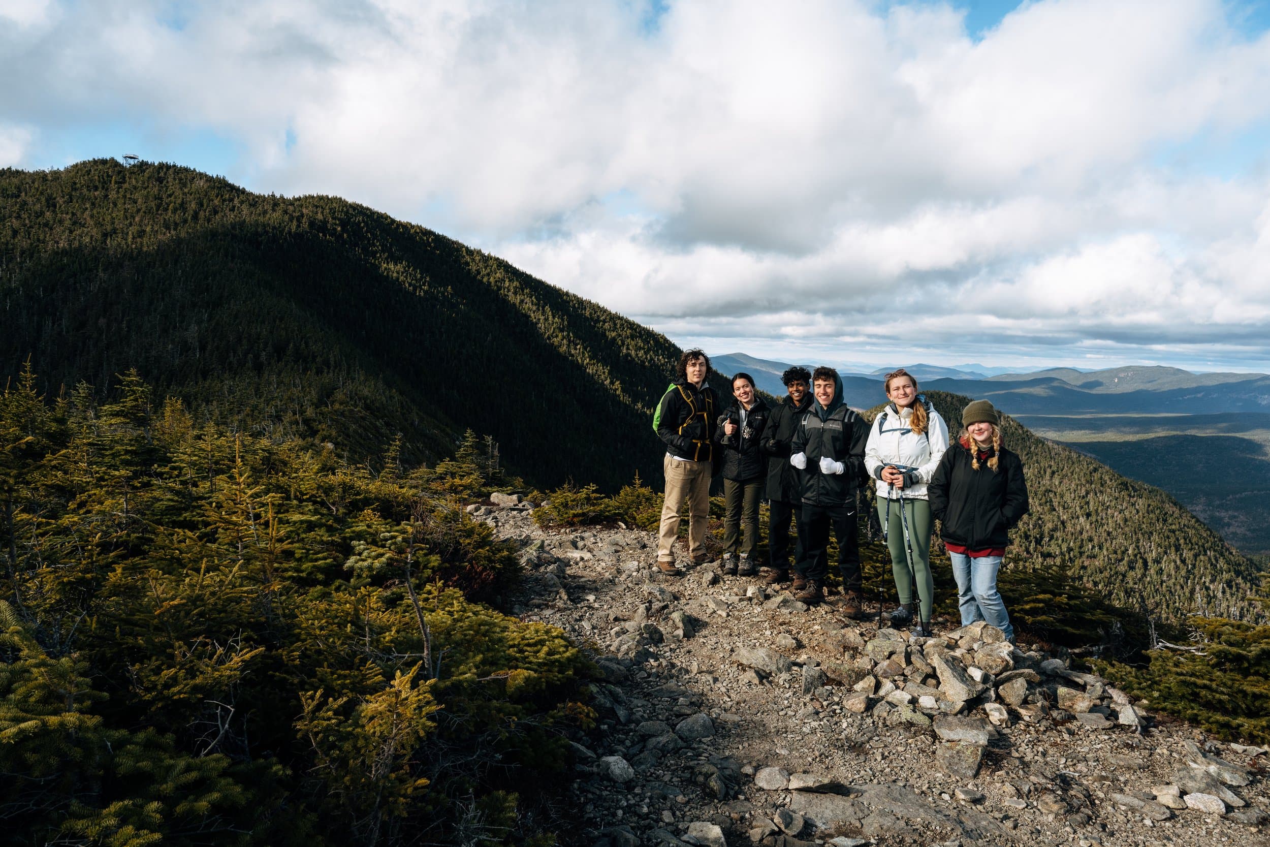 Group on a mountain summit