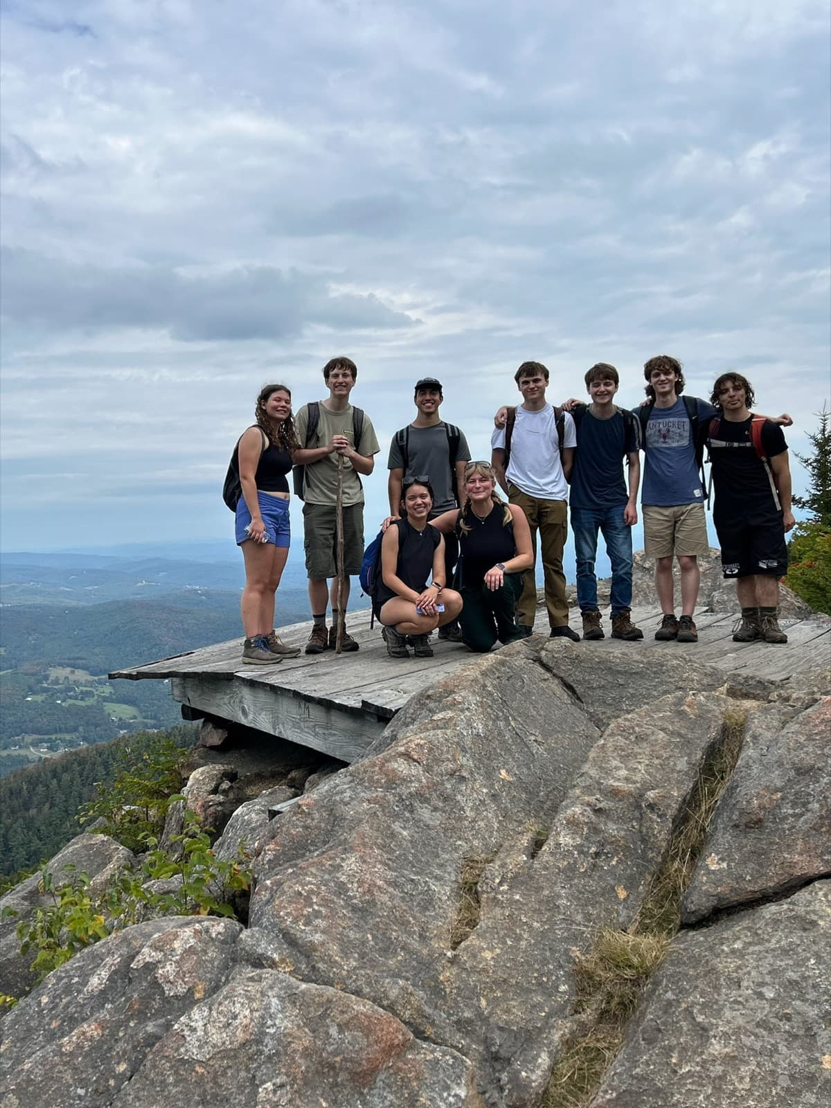 BU Outing Club members on a recent trip